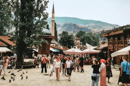 Balkan Rundreise - Stadtführung in Sarajevo.