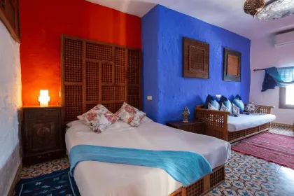 Hotelzimmer des Hotel Casa Miguel in Chefchaouen