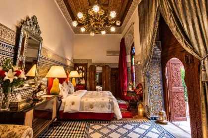 Eine luxuriöse Riad in der Innenstadt von Fès.