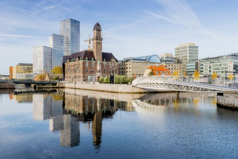 Zweden malmo skyline.