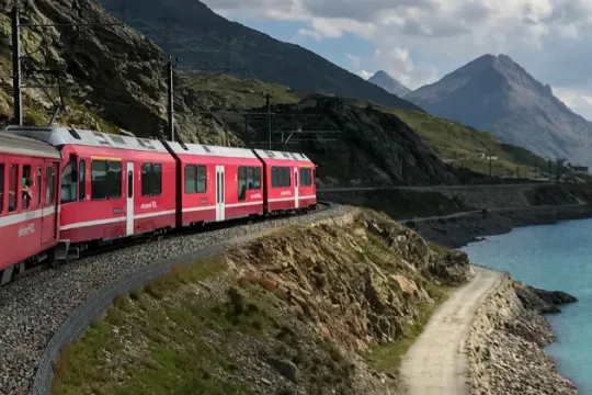 Met de trein door Zwitserland