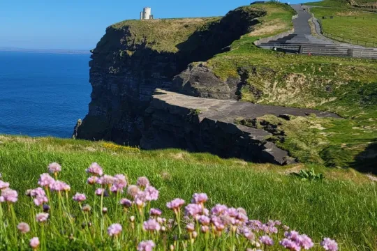 Aussicht aus der Klippe von Moher, Irland.
